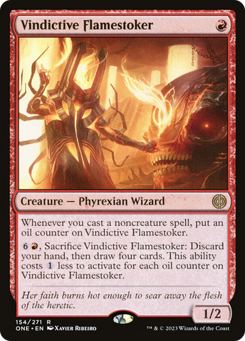 Vindictive Flamestoker (ONE-154)  - Phyrexia: All Will Be One