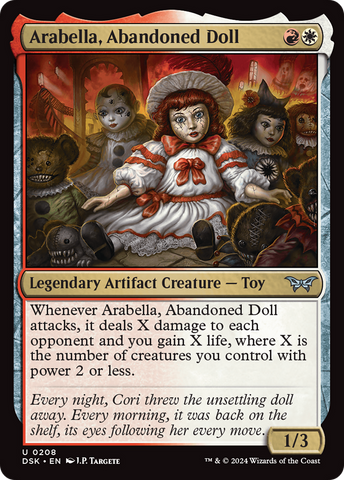 Arabella, Abandoned Doll (DSK-208)  Foil - Duskmourn: House of Horror