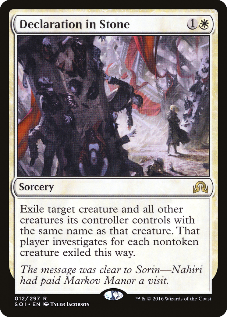 Declaration in Stone (SOI-012)  - Shadows over Innistrad