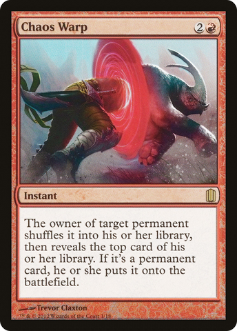 Chaos Warp (CM1-001)  Foil - Commander's Arsenal