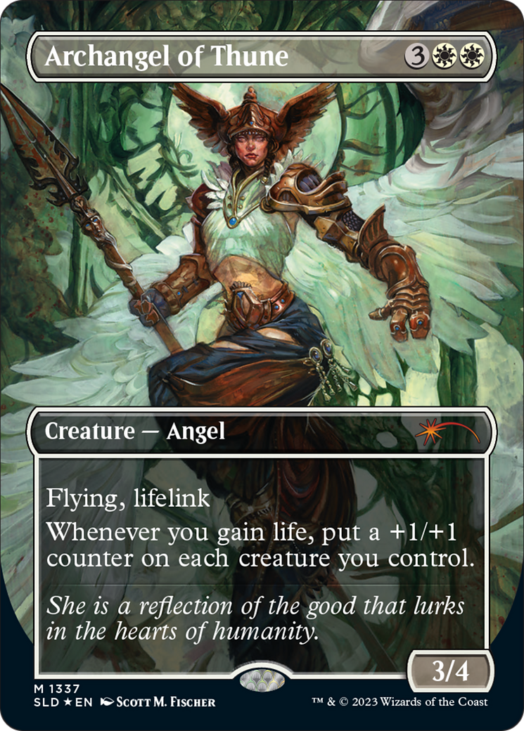 Archangel of Thune (SLD-1337)  Foil - Secret Lair Drop (Borderless)