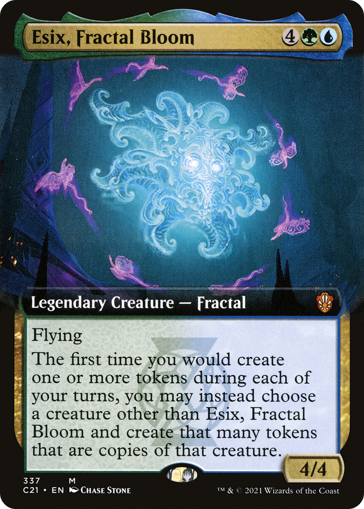 Esix, Fractal Bloom (Extended Art) (C21-337)  - Commander 2021: (Extended Art)