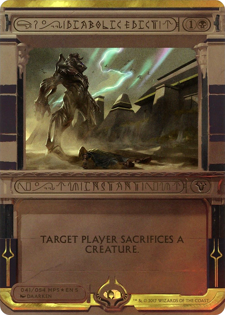 Diabolic Edict (MPS2-041)  Foil - Amonkhet Invocations (Borderless)