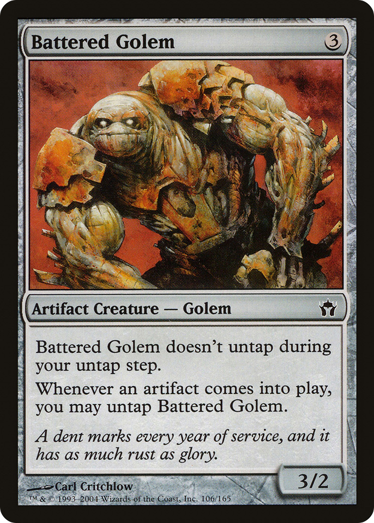 Battered Golem (5DN-106)  Foil - Fifth Dawn