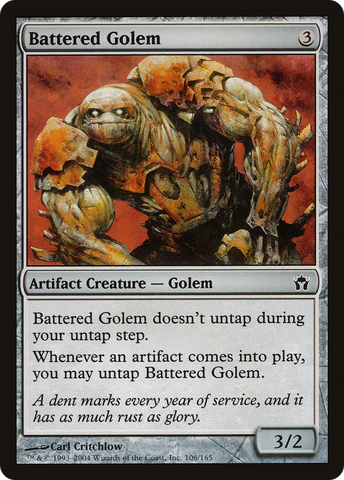 Battered Golem (5DN-106)  Foil - Fifth Dawn