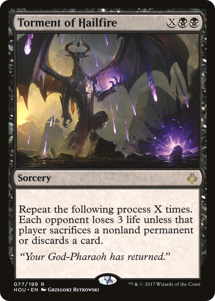 Torment of Hailfire (HOU-077)  Foil - Hour of Devastation