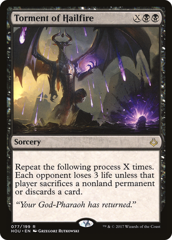 Torment of Hailfire (HOU-077)  Foil - Hour of Devastation