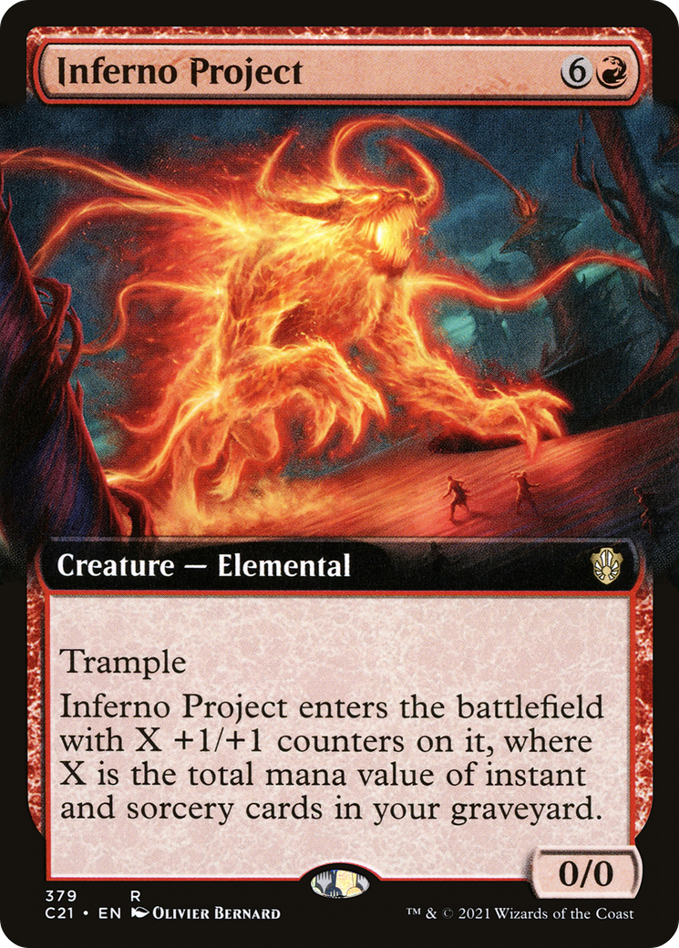 Inferno Project (Extended Art) (C21-379)  - Commander 2021: (Extended Art)