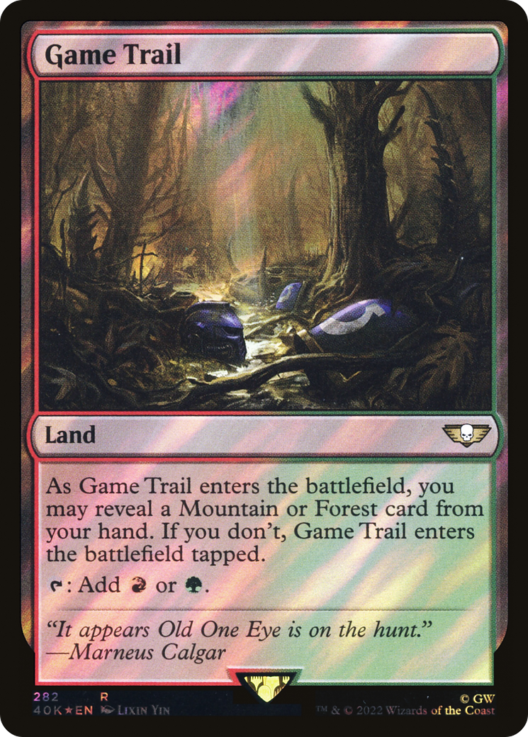 Game Trail (Surge Foil) (40K-282) - Warhammer 40,000 Commander Foil