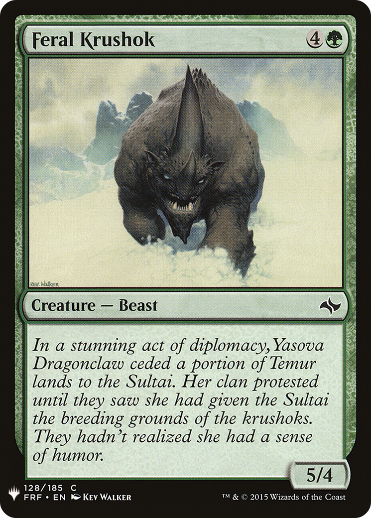 Feral Krushok (LIST-FRF-128)  - The List