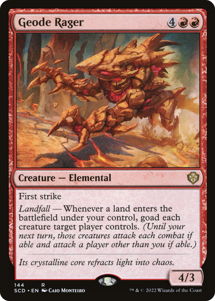 Geode Rager (SCD-144)  - Starter Commander Decks
