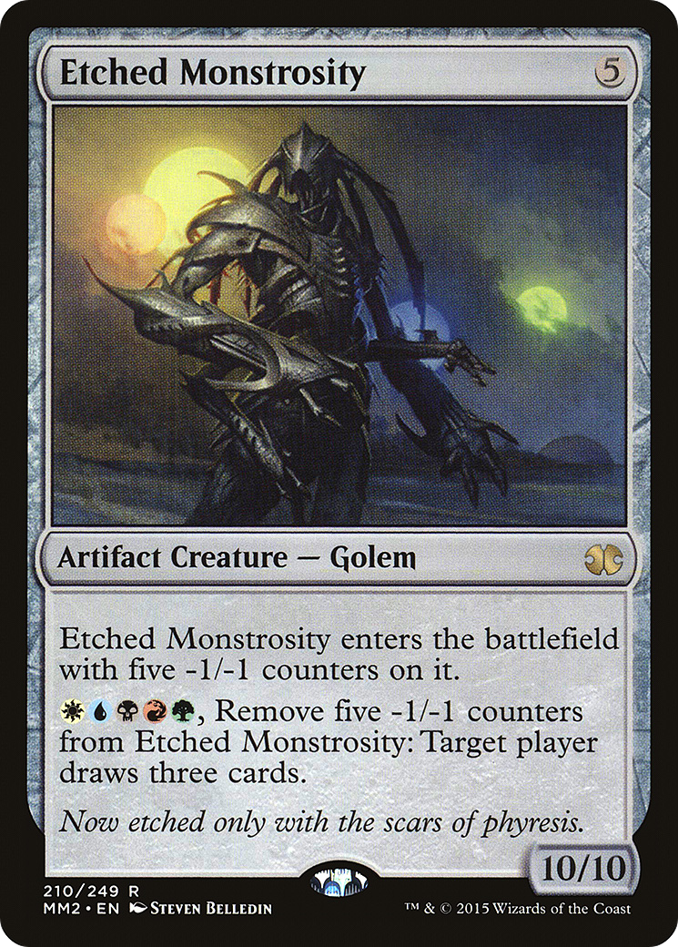 Etched Monstrosity (MM2-210)  Foil - Modern Masters 2015
