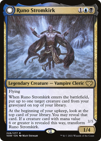 Runo Stromkirk (VOW-246)  - Innistrad: Crimson Vow: (Double Faced Transform)