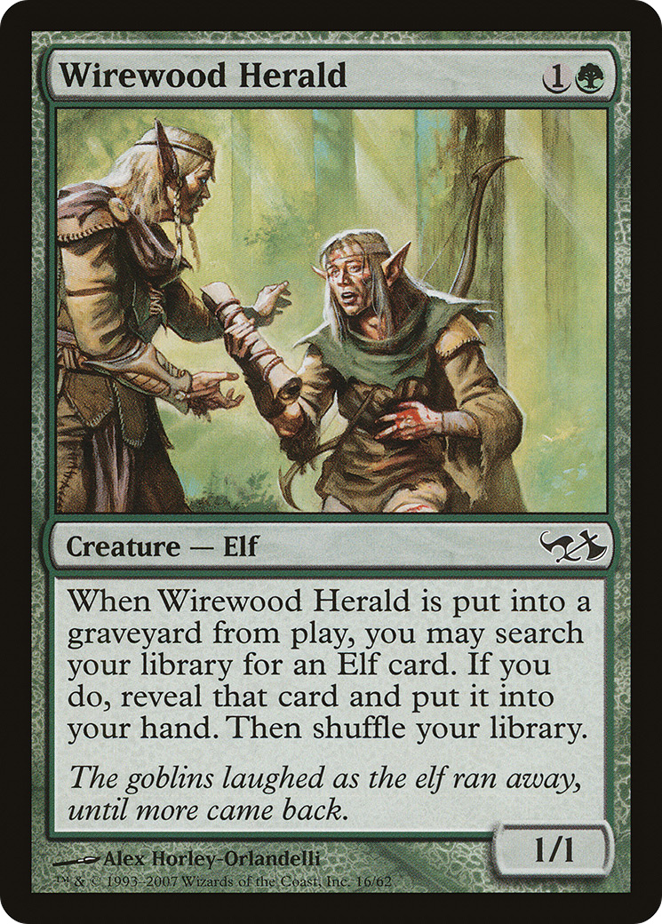 Wirewood Herald (EVG-016)  - Duel Decks: Elves vs. Goblins