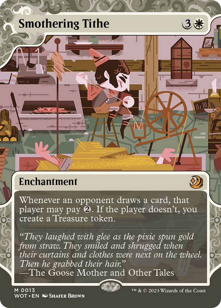 Smothering Tithe (WOT-013)  - Wilds of Eldraine: Enchanting Tales: (Showcase) (Borderless)