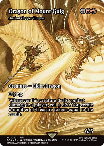 Dragon of Mount Gulg - Ancient Copper Dragon (Showcase) (FCA-012)  - FINAL FANTASY: Through the Ages / Dragon of Mount Gulg (Borderless)