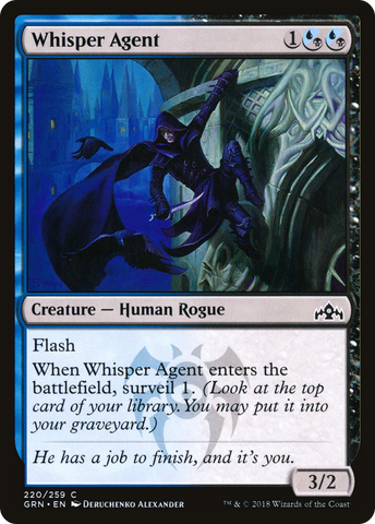 Whisper Agent (GRN-220)  Foil - Guilds of Ravnica