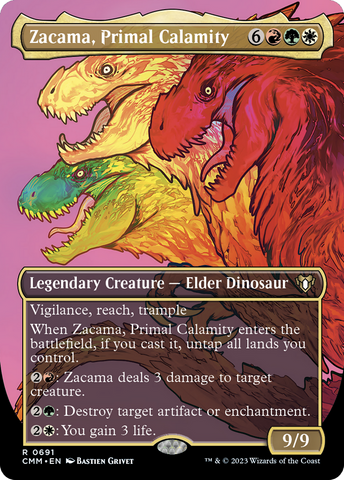 Zacama, Primal Calamity (Borderless) (CMM-691)  - Commander Masters