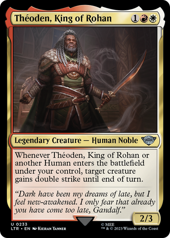 Theoden, King of Rohan (LTR-233)  Foil - The Lord of the Rings: Tales of Middle-earth