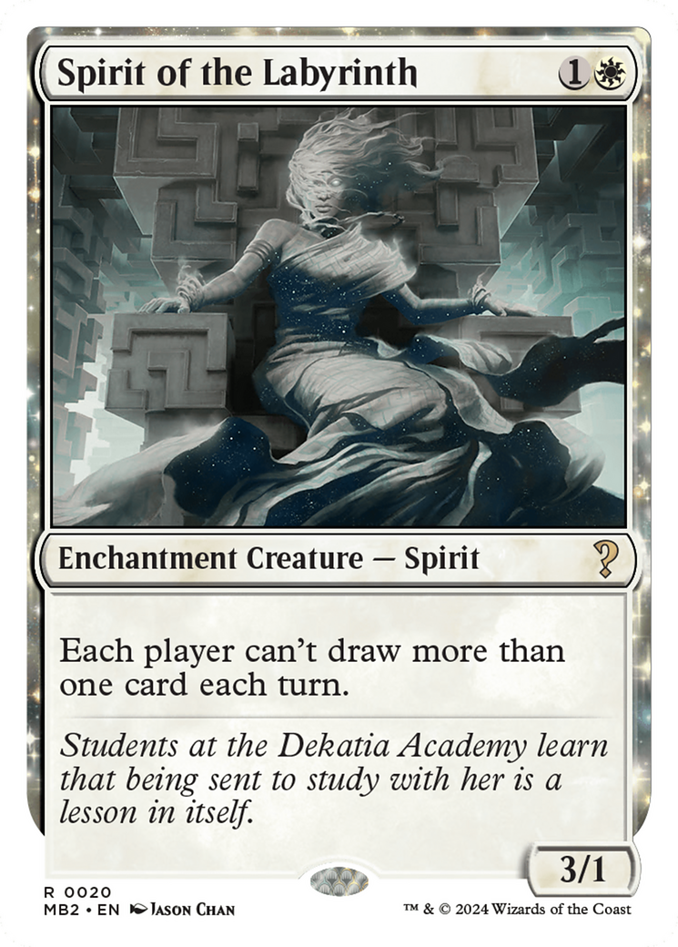 Spirit of the Labyrinth (White Border) (MB2-020)  - Mystery Booster 2: (enchantment)