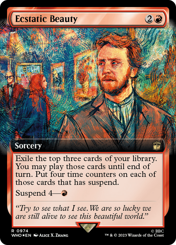 Ecstatic Beauty (Extended Art) (Surge Foil) (WHO-974) - Doctor Who: (Extended Art) Foil