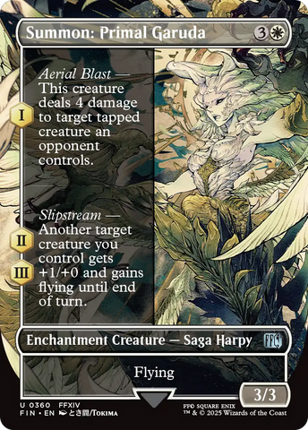Summon: Primal Garuda (Borderless) (FIN-360)  - FINAL FANTASY: (enchantment)