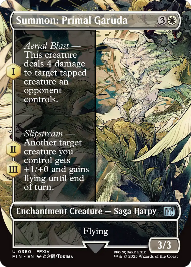 Summon: Primal Garuda (FIN-360) - FINAL FANTASY: (enchantment) (Borderless)
