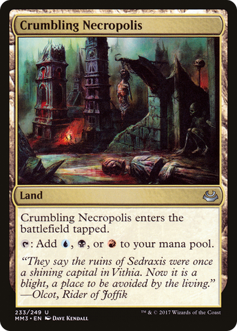 Crumbling Necropolis (MM3-233)  Foil - Modern Masters 2017