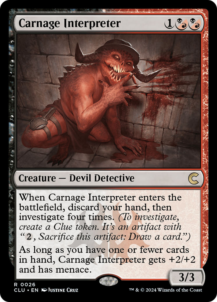 Carnage Interpreter (CLU-026)  - Ravnica: Clue Edition
