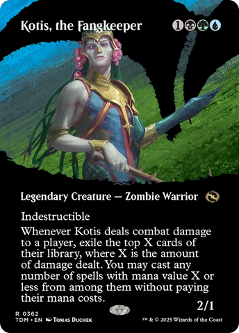 Kotis, the Fangkeeper (Borderless) (TDM-362) - Tarkir: Dragonstorm: (Showcase) (Borderless)