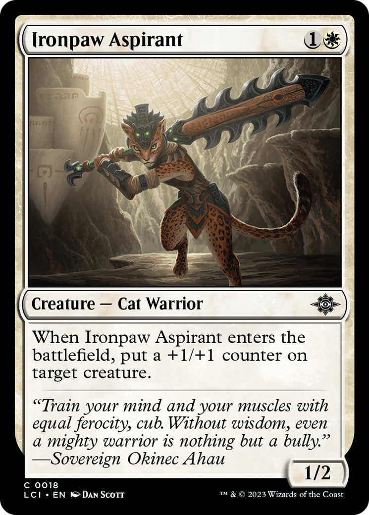 Ironpaw Aspirant (LCI-018)  Foil - The Lost Caverns of Ixalan
