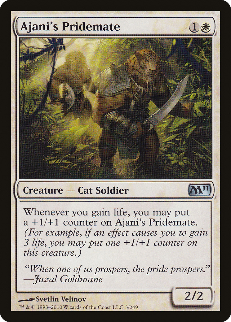 Ajani's Pridemate (M11-003)  - Magic 2011