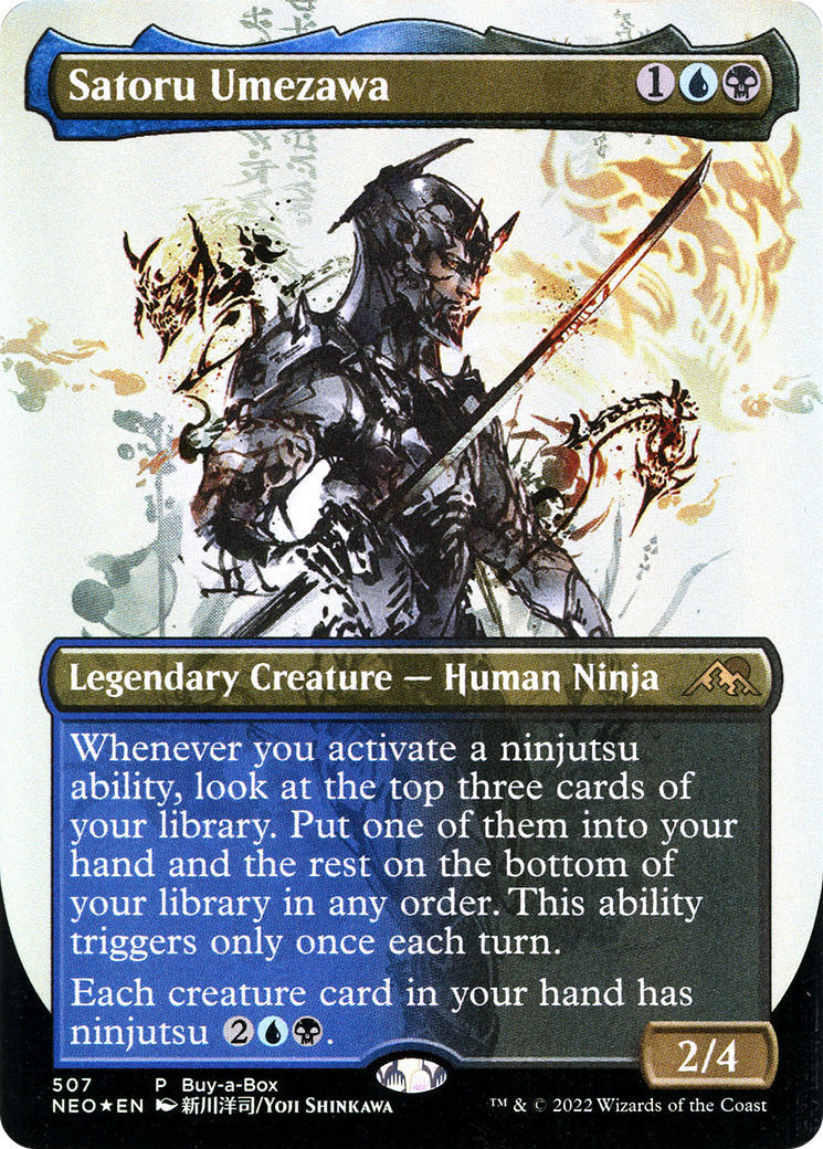 Satoru Umezawa (BABP-507)  Foil - Kamigawa: Neon Dynasty (Borderless)