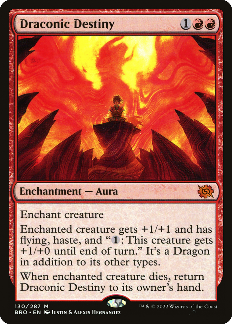 Draconic Destiny (BRO-130)  Foil - The Brothers' War