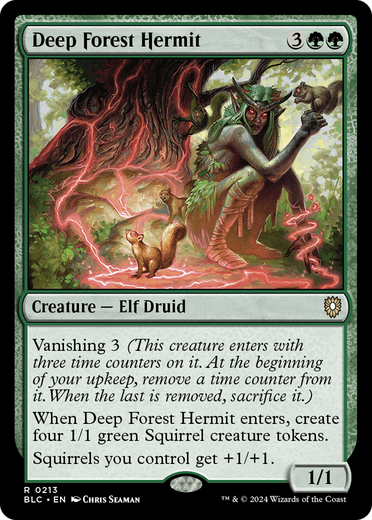 Deep Forest Hermit (BLC-213)  - Bloomburrow Commander