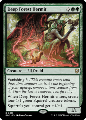 Deep Forest Hermit (BLC-213)  - Bloomburrow Commander