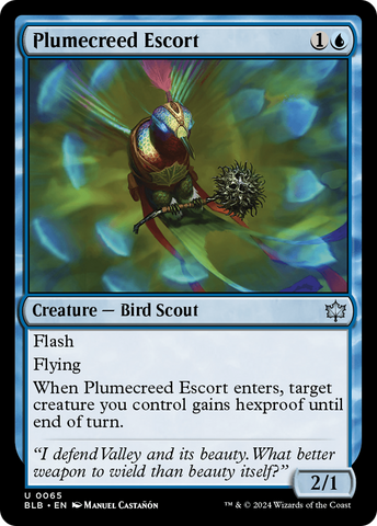 Plumecreed Escort (BLB-065)  Foil - Bloomburrow