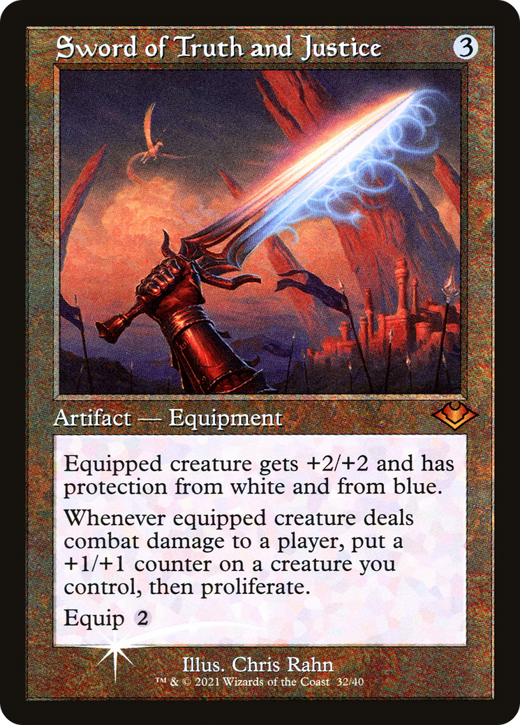 Sword of Truth and Justice (Retro Frame) (MH1-032)  Foil - Modern Horizons 1 Timeshifts
