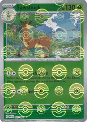 Sawsbuck (007/086) (Poke Ball Pattern) [Scarlet & Violet: White Flare]