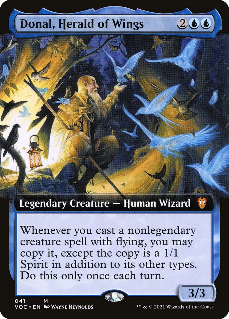 Donal, Herald of Wings (Extended Art) (VOC-041)  - Crimson Vow Commander: (Extended Art)