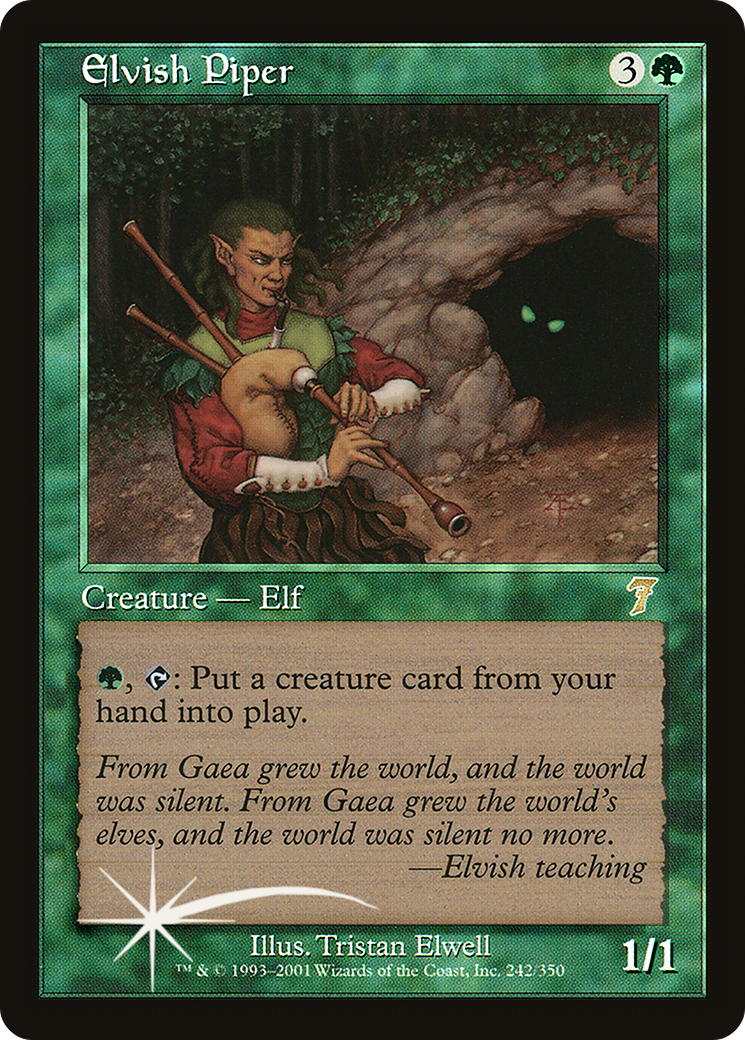 Elvish Piper (7ED-242★) - Seventh Edition Foil