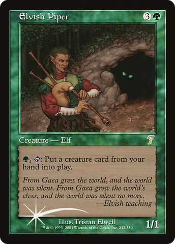 Elvish Piper (7ED-242★) - Seventh Edition Foil