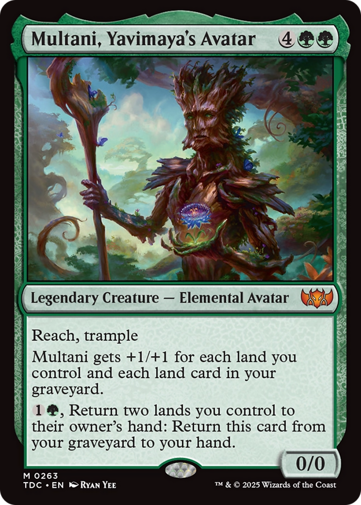 Multani, Yavimaya's Avatar (TDC-263) - Commander: Tarkir: Dragonstorm