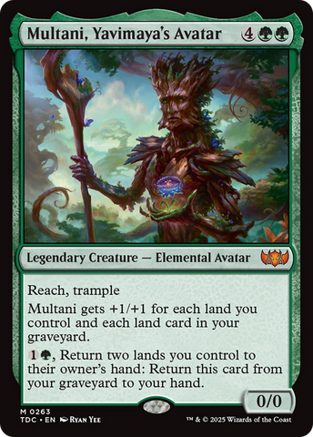 Multani, Yavimaya's Avatar (TDC-263) - Commander: Tarkir: Dragonstorm