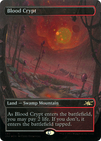 Blood Crypt (Borderless) (Galaxy Foil) (UNF-530)  Foil - Unfinity