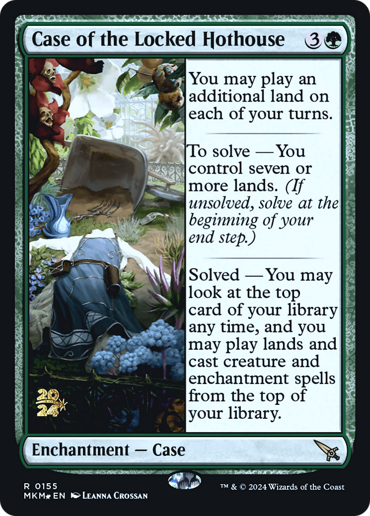 Case of the Locked Hothouse (PRE-155)  Foil - Murders at Karlov Manor Promos