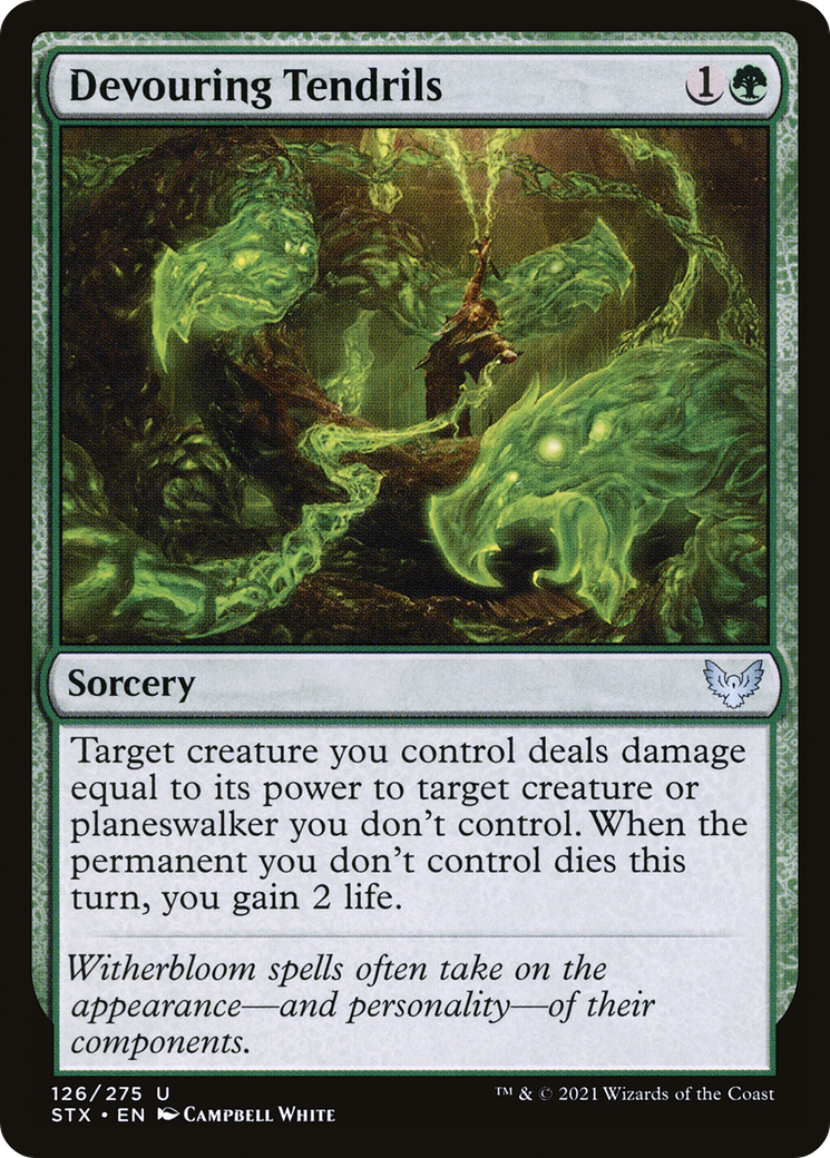 Devouring Tendrils (STX-126)  - Strixhaven: School of Mages