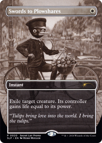 Swords to Plowshares (SLP-020)  Foil - Secret Lair Showdown (Borderless)