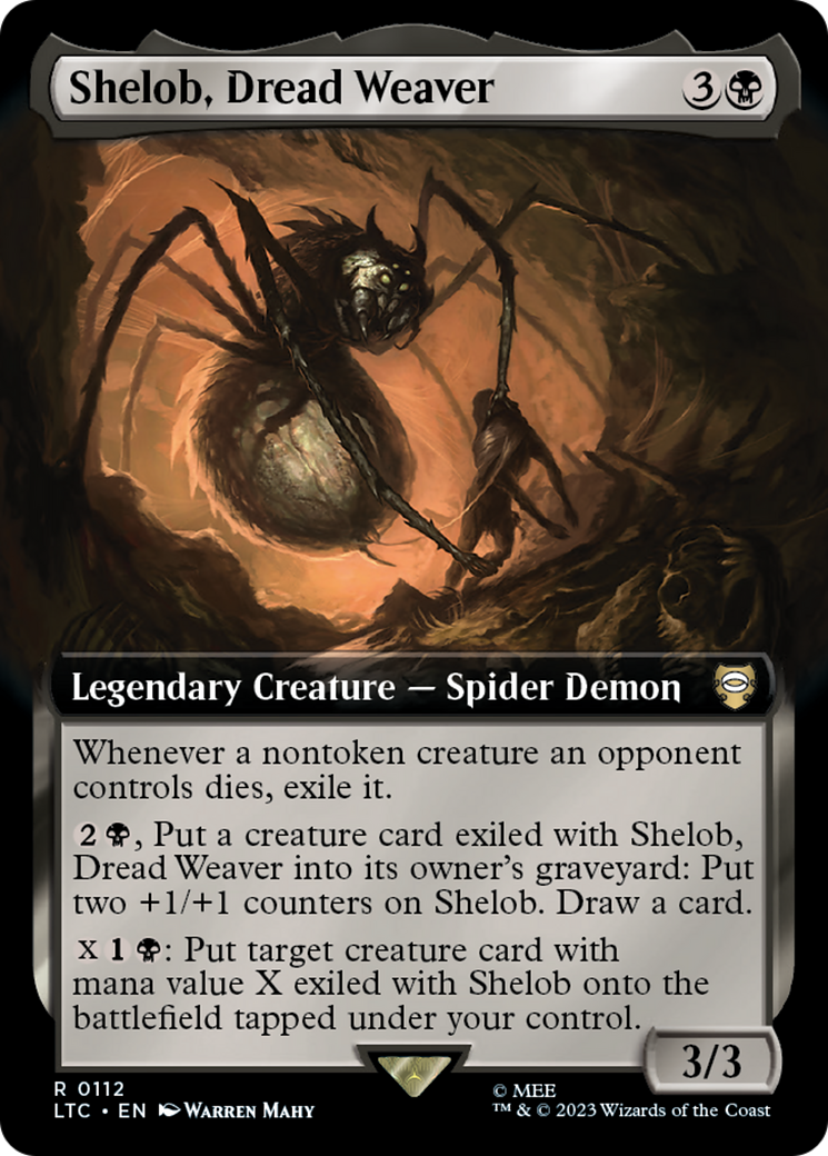 Shelob, Dread Weaver (Extended Art) (LTC-112)  Foil - Tales of Middle-earth Commander: (Extended Art)