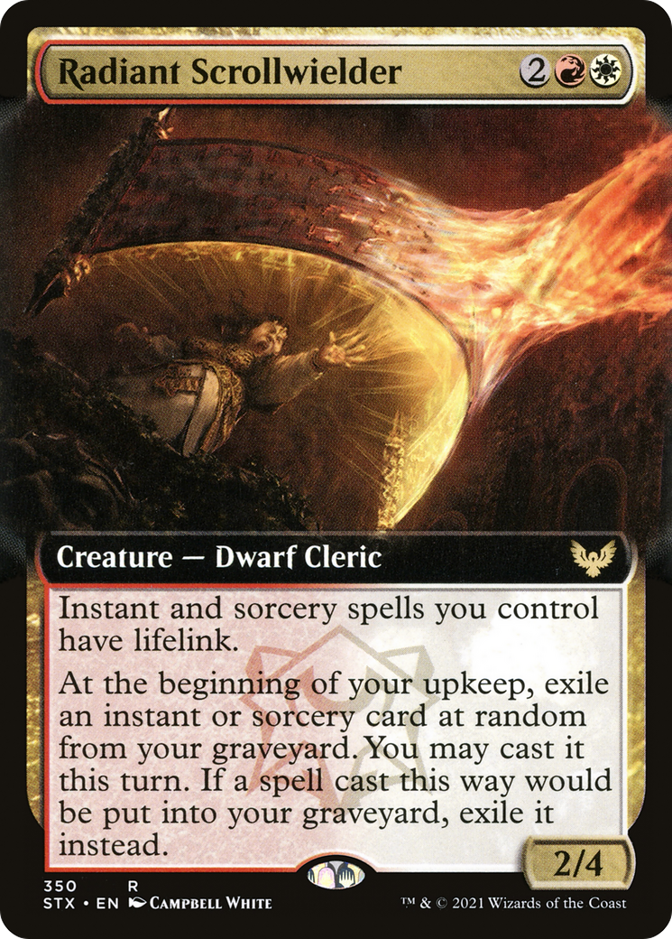 Radiant Scrollwielder (Extended Art) (STX-350)  - Strixhaven: School of Mages: (Extended Art)